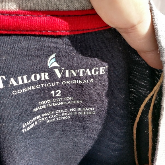 NWT Taylor Vintage Size 12 Boys long Sleeve Shirt - Picture 3 of 6